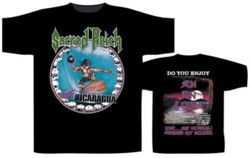 SACRED REICH - SURF NICARAGUA. Medium Officiell  T-shirt Samlarobjekt från 2008