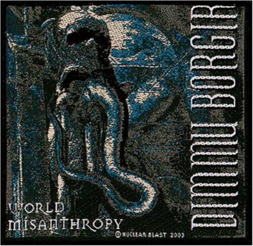 DIMMU BORGIR - WORLD MISANTHROPY. Tygmärke Officiellt från 2003 Samlarobjekt