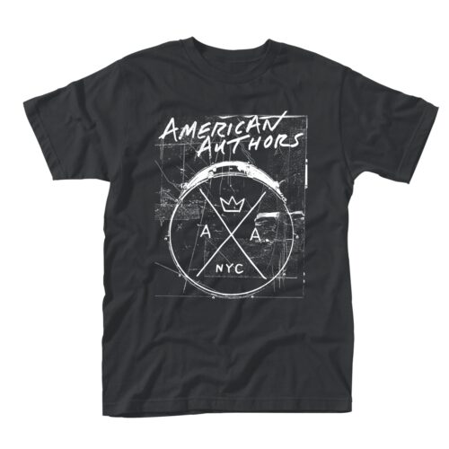 AMERICAN AUTHORS - DRUMS. Large T-shirt (*2-4v.)
