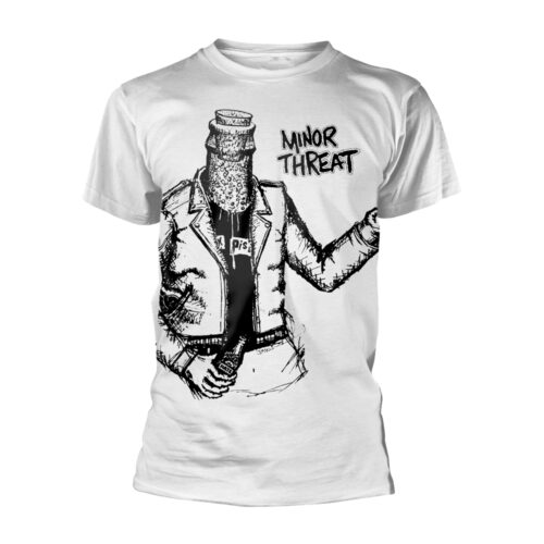 MINOR THREAT - BOTTLE MAN. Large T-shirt (*2-4v.)