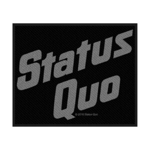 STATUS QUO - LOGO. Tygmärke