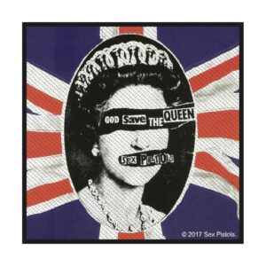 SEX PISTOLS - GOD SAVE THE QUEEN. Tygmärke