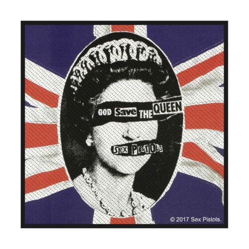 SEX PISTOLS - GOD SAVE THE QUEEN. Tygmärke