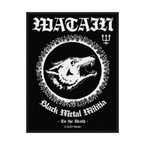 WATAIN - BLACK METAL MILITIA. Tygmärke