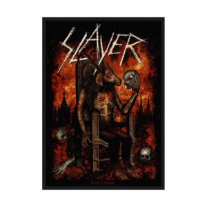 SLAYER - DEVIL ON THRONE. Tygmärke