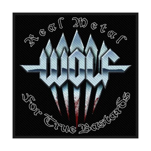 WOLF - REAL METAL. Tygmärke