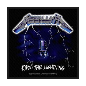 METALLICA - RIDE THE LIGHTNING. Tygmärke