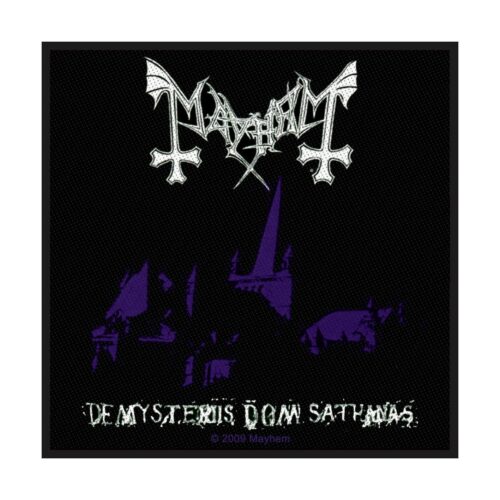MAYHEM - DE MYSTERIIS DOM SATHANAS. Tygmärke