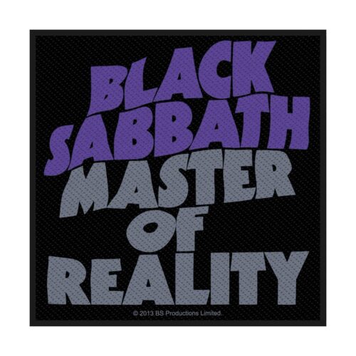 BLACK SABBATH - MASTER OF REALITY. Tygmärke