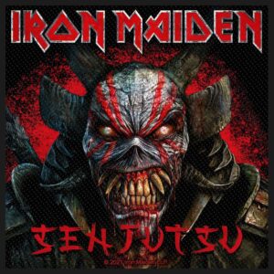 IRON MAIDEN - SENJUTSU BACK COVER. Tygmärke