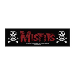 MISFITS - CROSS BONES. Tygmärke Avlång