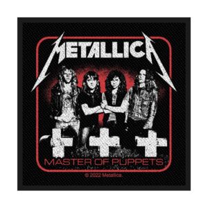 METALLICA - MASTER OF PUPPETS BAND. Tygmärke