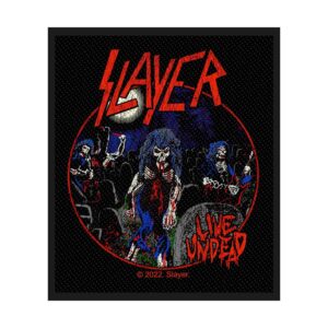 SLAYER - LIVE UNDEAD. Tygmärke