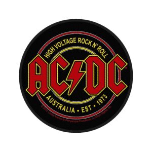 AC/DC - HIGH VOLTAGE ROCK N ROLL. Tygmärke