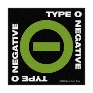 TYPE O NEGATIVE - NEGATIVE SYMBOL. Tygmärke