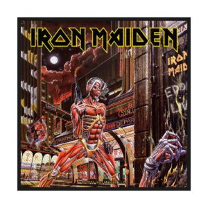 IRON MAIDEN - SOMEWHERE IN TIME. Tygmärke
