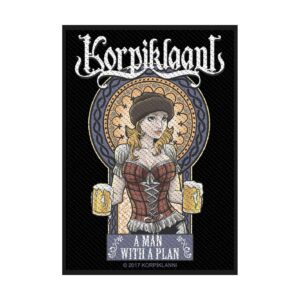 KORPIKLAANI - A MAN WITH A PLAN. Tygmärke