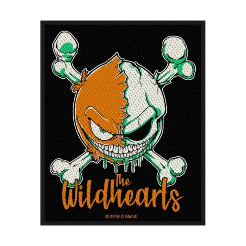 THE WILDHEARTS - GREEN SKULL. Tygmärke