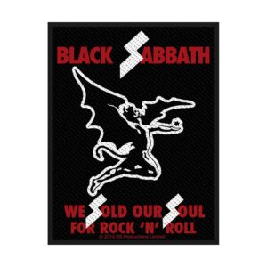 BLACK SABBATH - SOLD OUR SOULS. Tygmärke