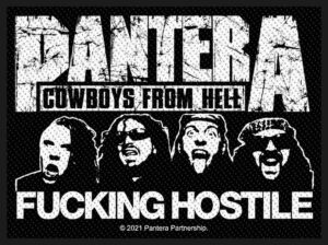 PANTERA - FUCKING HOSTILE. Tygmärke
