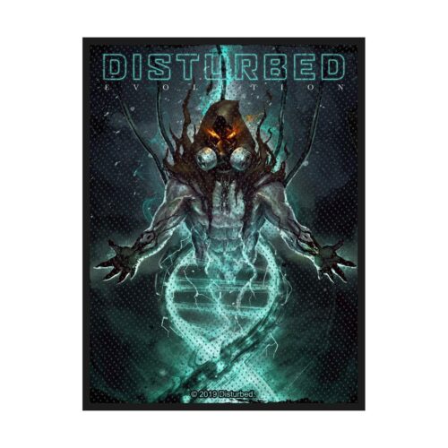 DISTURBED - EVOLUTION HOODED. Tygmärke