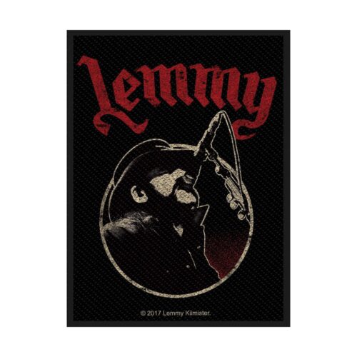 LEMMY - MICROPHONE. Tygmärke