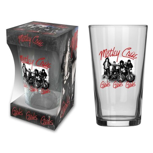 MOTLEY CRUE - GIRLS, GIRLS, GIRLS. Ölglas 1st