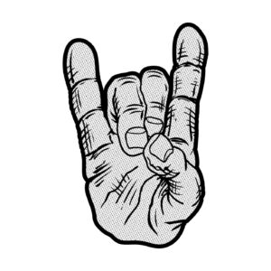 GENERIC - DEVIL HORNS. Tygmärke