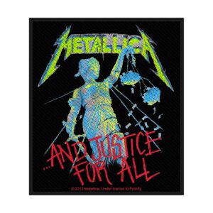 METALLICA - AND JUSTICE FOR ALL. Tygmärke
