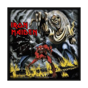IRON MAIDEN - NUMBER OF THE BEAST. Tygmärke