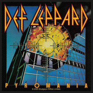 DEF LEPPARD - PYROMANIA. Tygmärke