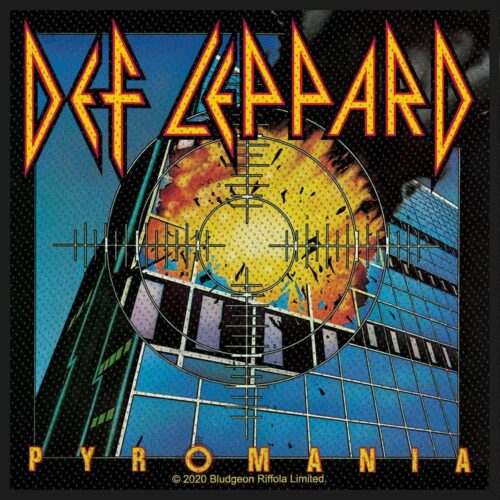 DEF LEPPARD - PYROMANIA. Tygmärke
