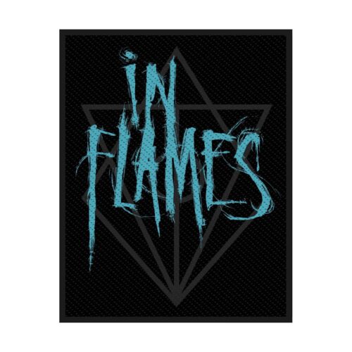 IN FLAMES - SCRATCHED LOGO. Tygmärke