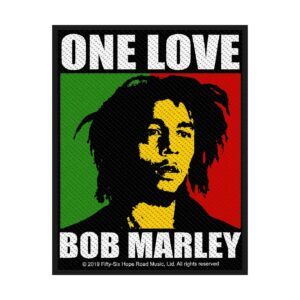 BOB MARLEY - ONE LOVE. Tygmärke
