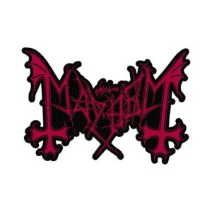 MAYHEM - LOGO CUT OUT. Tygmärke