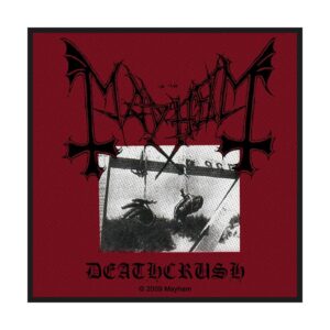 MAYHEM - DEATHCRUSH. Tygmärke