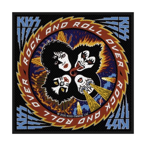 KISS - ROCK N ROLL OVER. Tygmärke