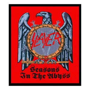 SLAYER - SEASONS IN THE ABYSS / EAGLE. Tygmärke