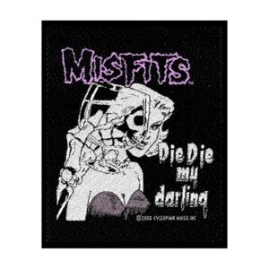 MISFITS - DIE DIE MY DARLING. Tygmärke