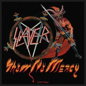 SLAYER - SHOW NO MERCY. Tygmärke