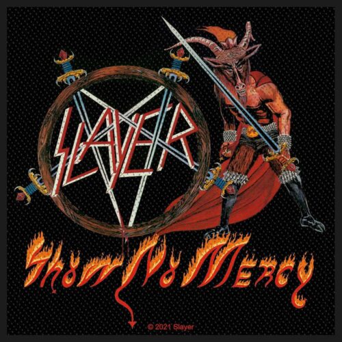SLAYER - SHOW NO MERCY. Tygmärke