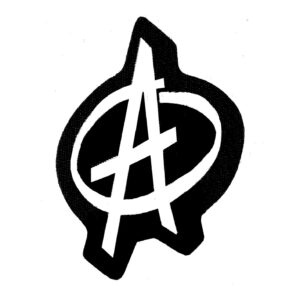 GENERIC - ANARCHY SYMBOL. Tygmärke