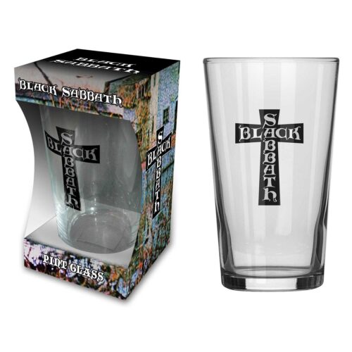 BLACK SABBATH - CROSS LOGO. Ölglas 1st