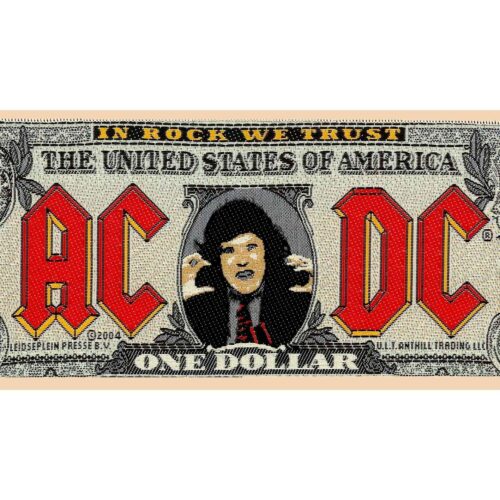 AC/DC - BANK NOTE. Tygmärke