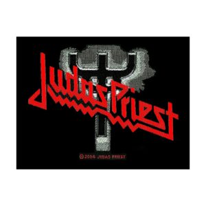 JUDAS PRIEST - LOGO  FORK. Tygmärke