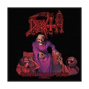 DEATH - SCREAM BLOODY GORE. Tygmärke