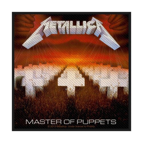 METALLICA - MASTER OF PUPPETS. Tygmärke