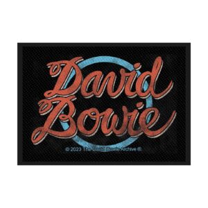 DAVID BOWIE - LOGO. Tygmärke