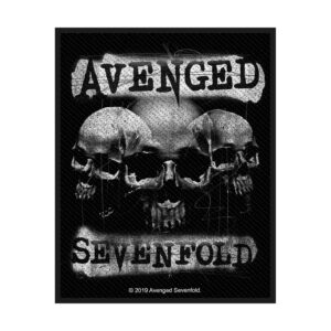 AVENGED SEVENFOLD - 3 SKULLS. Tygmärke