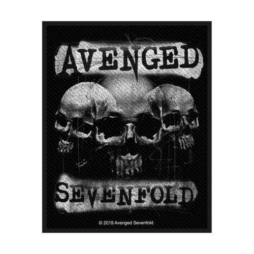 AVENGED SEVENFOLD - 3 SKULLS. Tygmärke